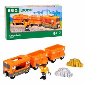 Brio World 36049 Cargo Train with Gold & Silver Loads for Ages 3 & Up