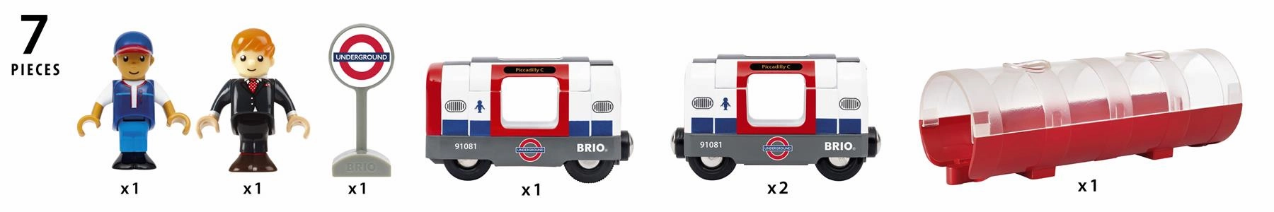 Brio World 36085 Trains of the World - London Underground Train Age 3 