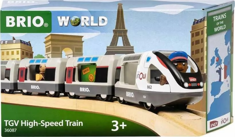 Brio World 36087 Trains of the World - TGV High-Speed Train for Age 3 