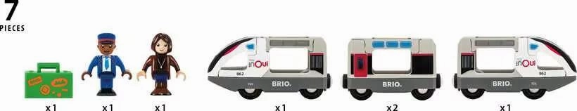 Brio World 36087 Trains of the World - TGV High-Speed Train for Age 3 