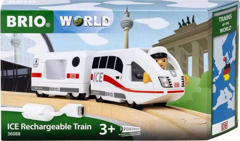 Brio World 36088 Trains of the World - ICE Rechargeable Train Ages 3 