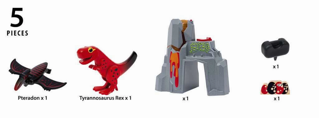 Brio World 36092 Dinosaur Erupting Volcano Train Accessory for Ages 3 