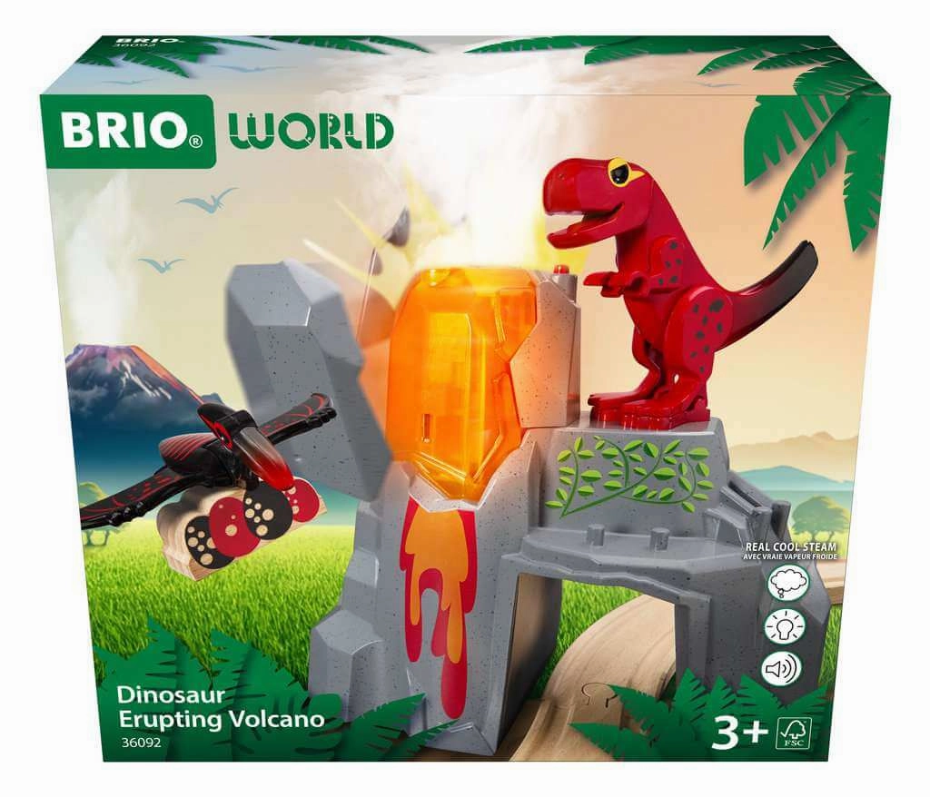 Brio World 36092 Dinosaur Erupting Volcano Train Accessory for Ages 3 
