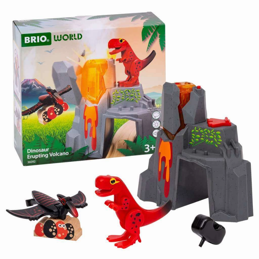 Brio World 36092 Dinosaur Erupting Volcano Train Accessory for Ages 3 