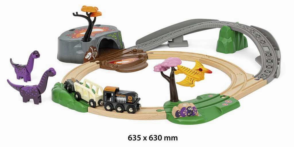 Brio World 36094 Dinosaur Adventure Train Set for Children Ages 3 & Up
