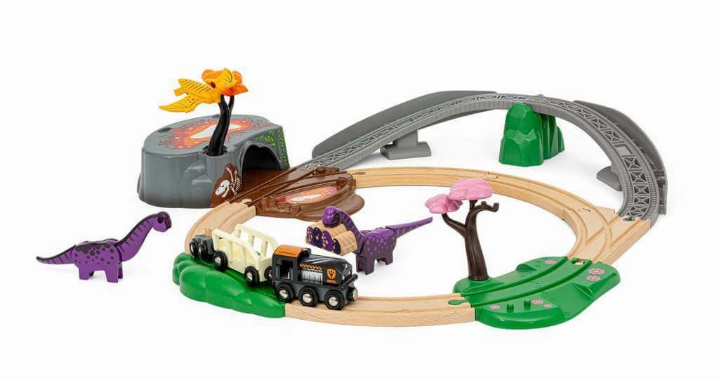 Brio World 36094 Dinosaur Adventure Train Set for Children Ages 3 & Up