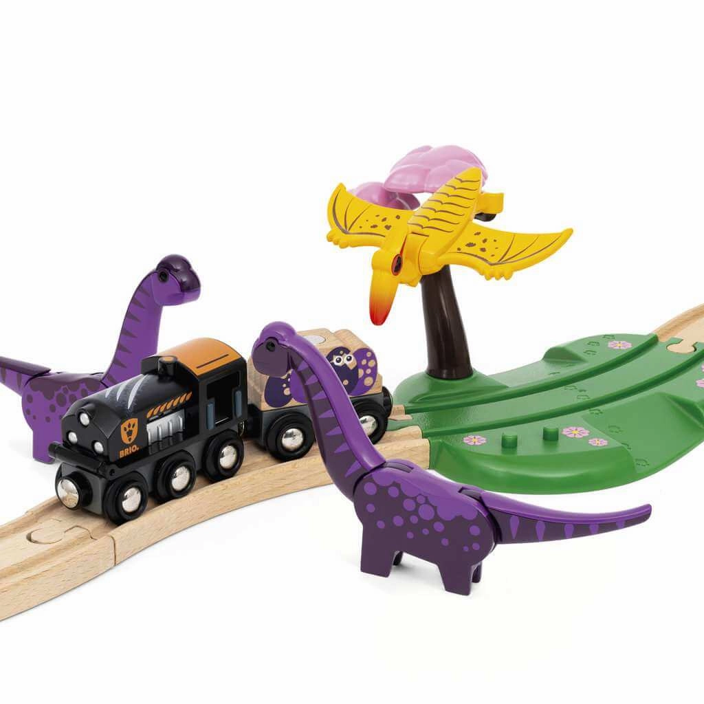 Brio World 36094 Dinosaur Adventure Train Set for Children Ages 3 & Up