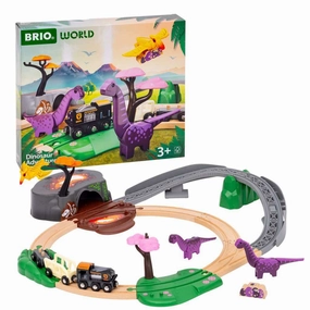 Brio World 36094 Dinosaur Adventure Train Set for Children Ages 3 & Up
