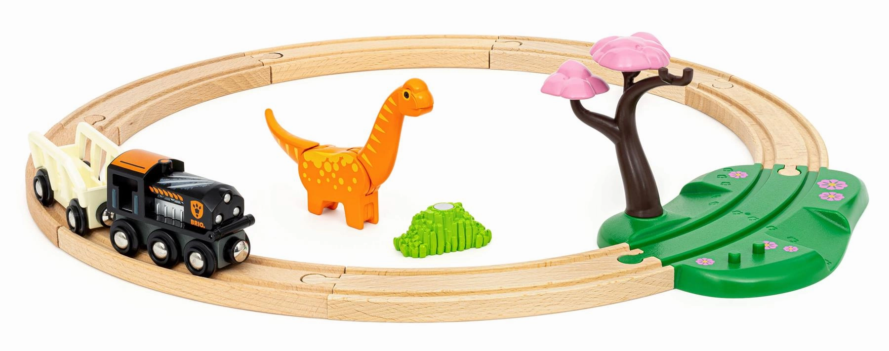 Brio World 36098 Interactive Dinosaur Circle Train Set for Ages 3 & Up