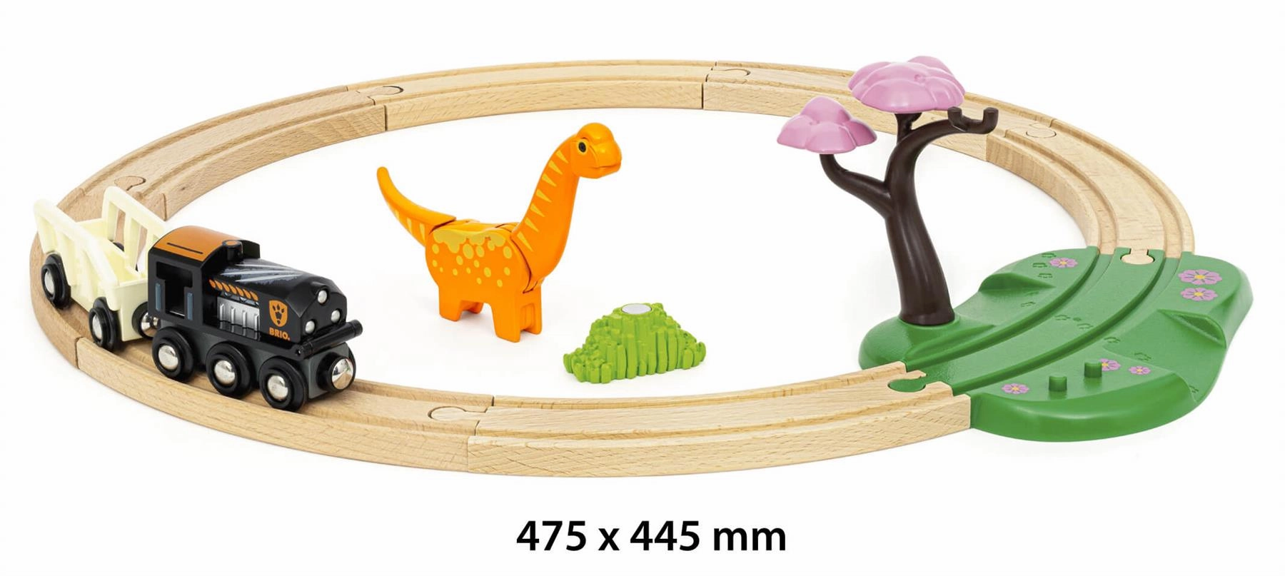 Brio World 36098 Interactive Dinosaur Circle Train Set for Ages 3 & Up
