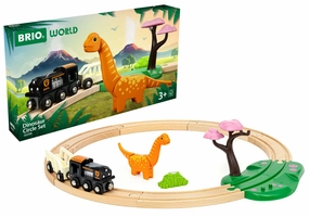 Brio World 36098 Interactive Dinosaur Circle Train Set for Ages 3 & Up
