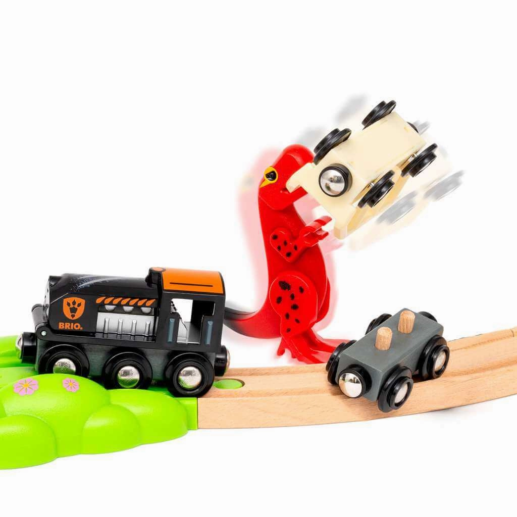 Brio World 36104 Dinosaur Deluxe Railway Set with Storage Box Ages 3 