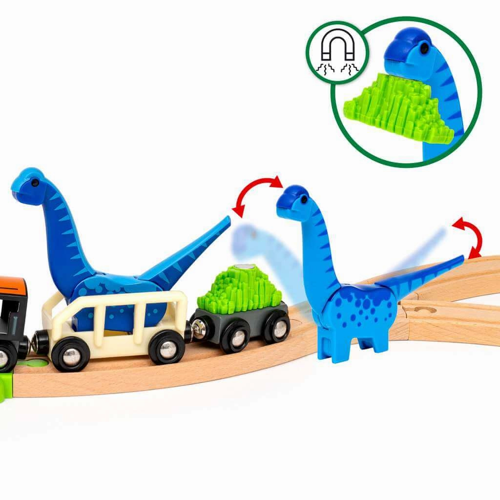 Brio World 36104 Dinosaur Deluxe Railway Set with Storage Box Ages 3 