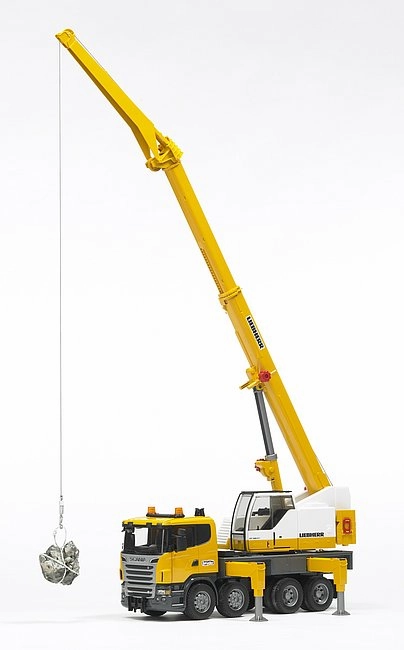 Bruder 1:16 Scania R-Series Liebherr Crane Truck With Light & Sound