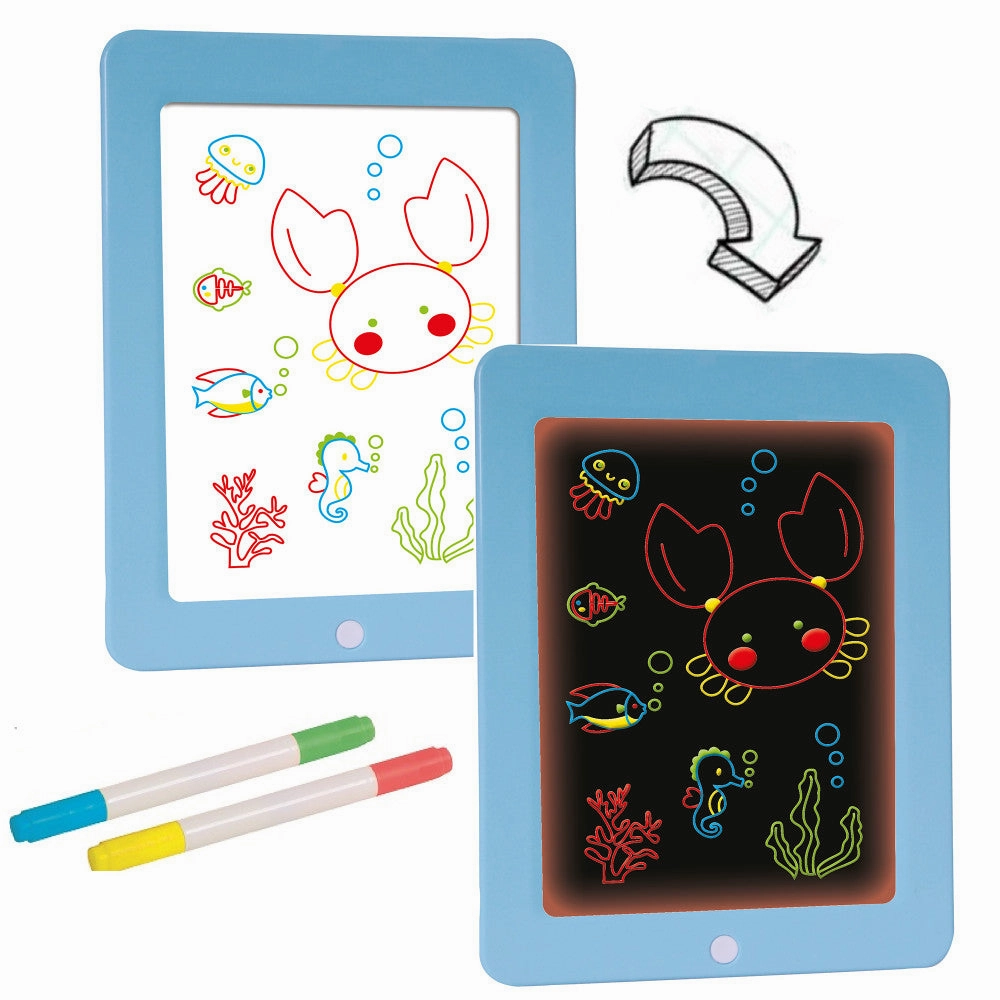 Buddy & Barney Artistic Neon Glow Drawing Board Kit