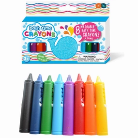 Buddy & Barney Color Magic Bath Time Crayons - 8 Vibrant Washable Crayons