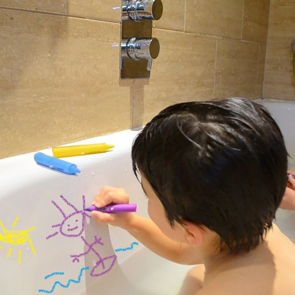 Buddy & Barney Color Magic Bath Time Crayons - 8 Vibrant Washable Crayons