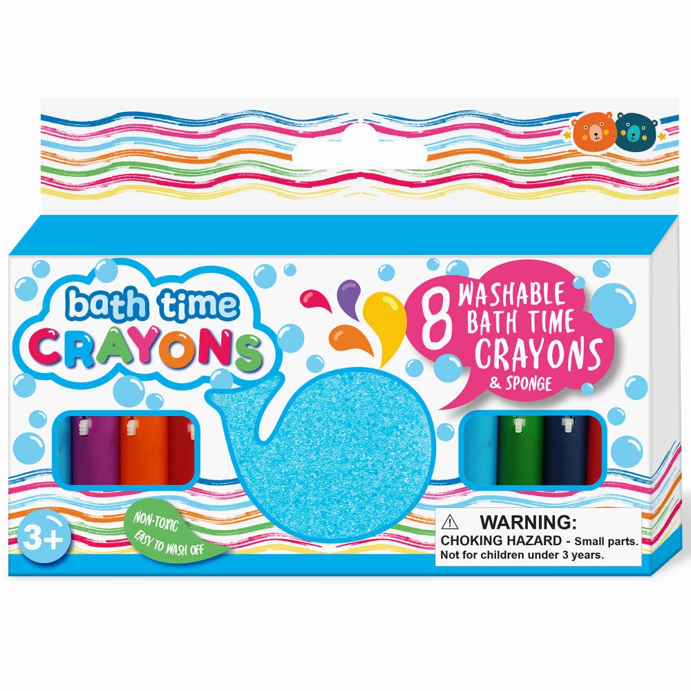Buddy & Barney Color Magic Bath Time Crayons - 8 Vibrant Washable Crayons