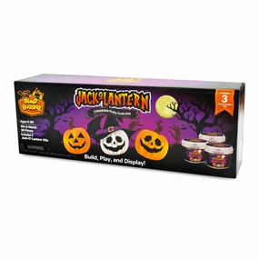 Build Buddiez Halloween Jack-O-Lantern Craft Kit 3-Pack - Kids Ages 5 