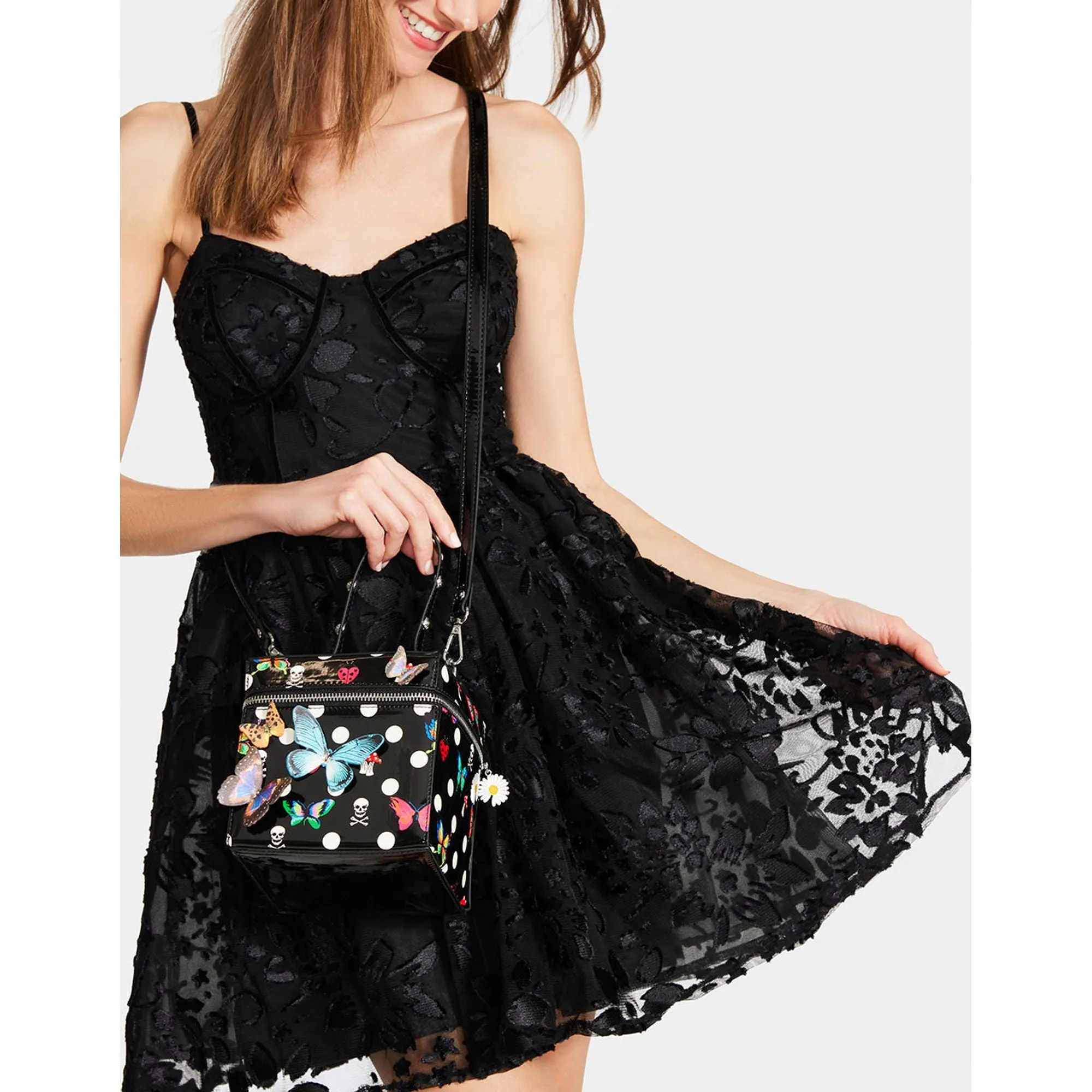 Butterfly Box Bag Dots Betsey Johnson Jewelry