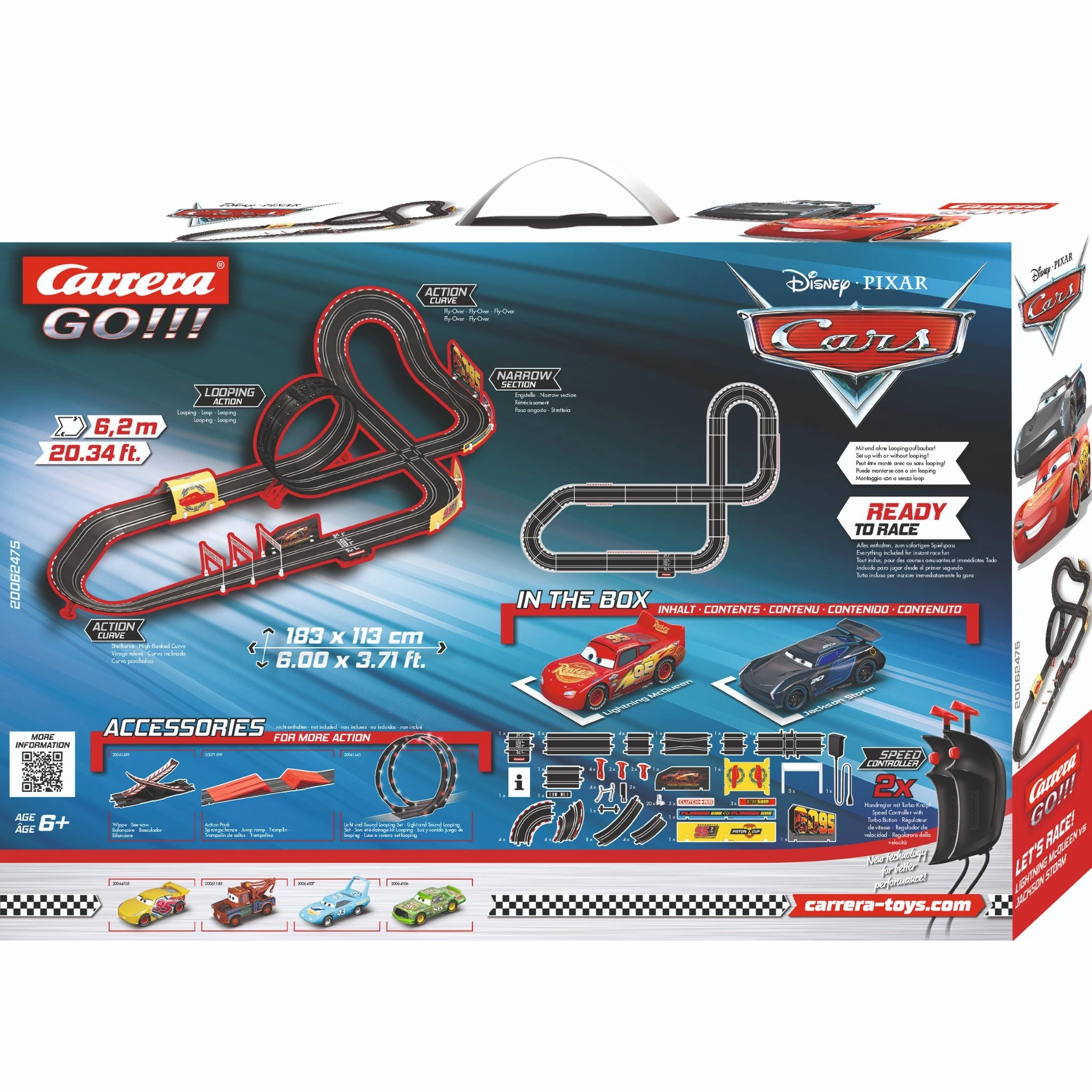 Carrera Go!!! Disney Cars Let's Race Slot Car Set