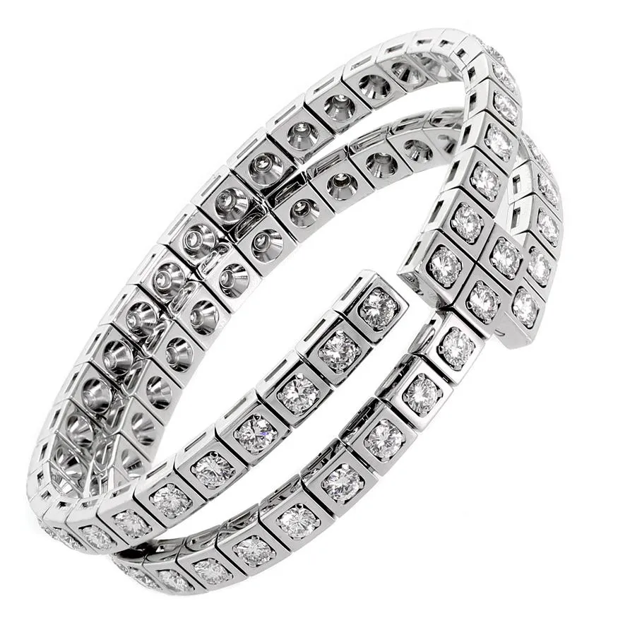 Cartier Diamond Gold Wrap Tennis Bracelet Cartier Jewelry