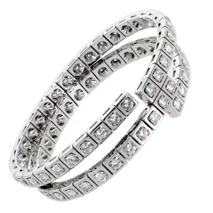 Cartier Diamond Gold Wrap Tennis Bracelet Cartier Jewelry
