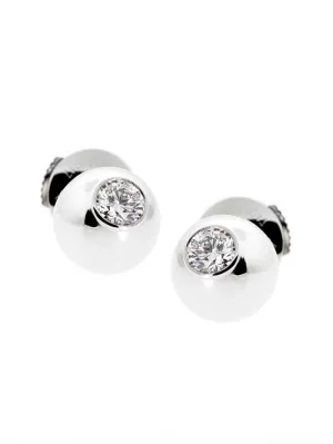 Cartier Diamond Stud White Gold Earrings Cartier Jewelry