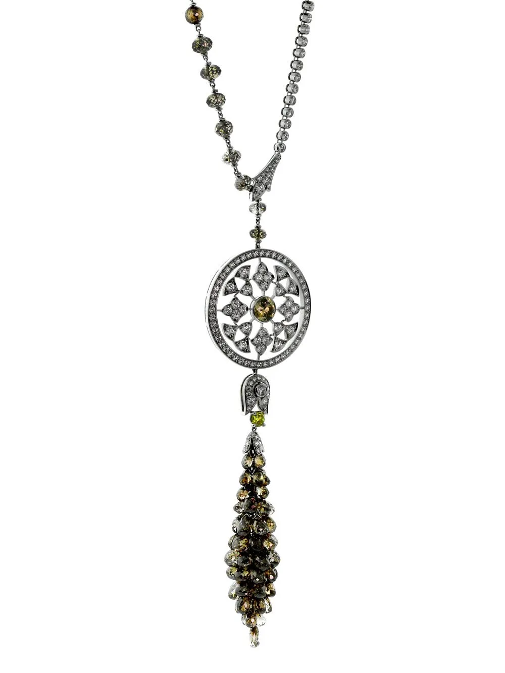 Cartier Diamond Surya Platinum Necklace Cartier Jewelry