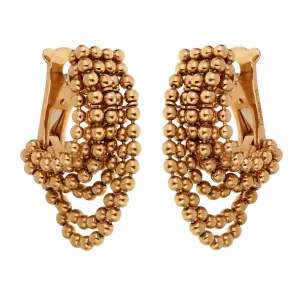 Cartier Draperie 18 Karat Yellow Gold Drop Earrings Cartier Jewelry