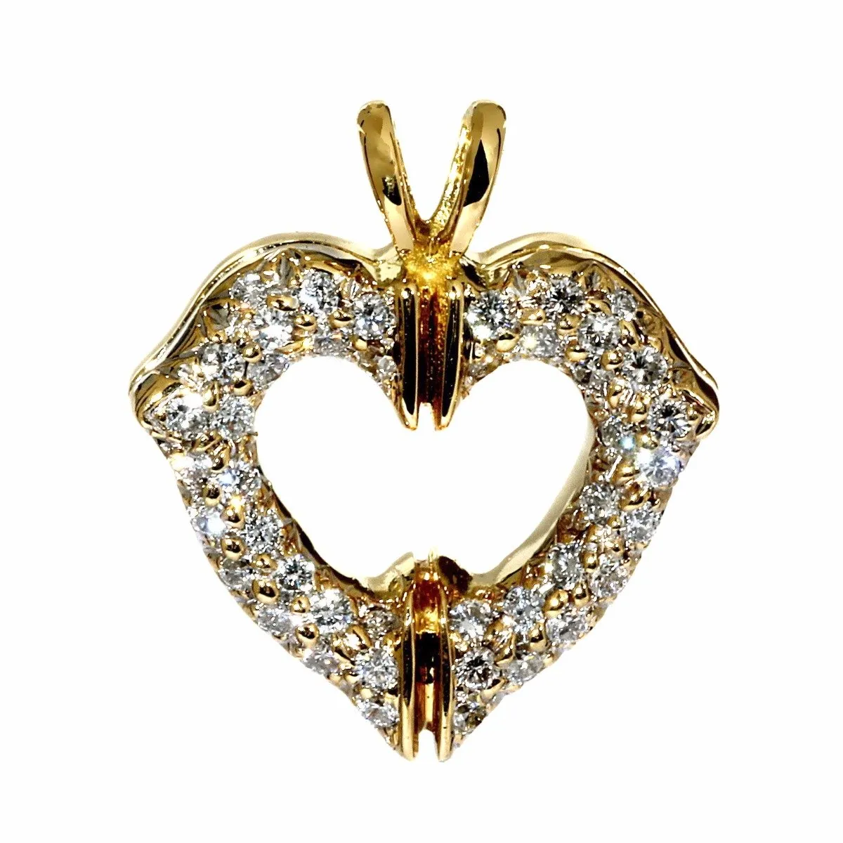 Cartier Heart Gold Diamond Pendant Cartier Jewelry