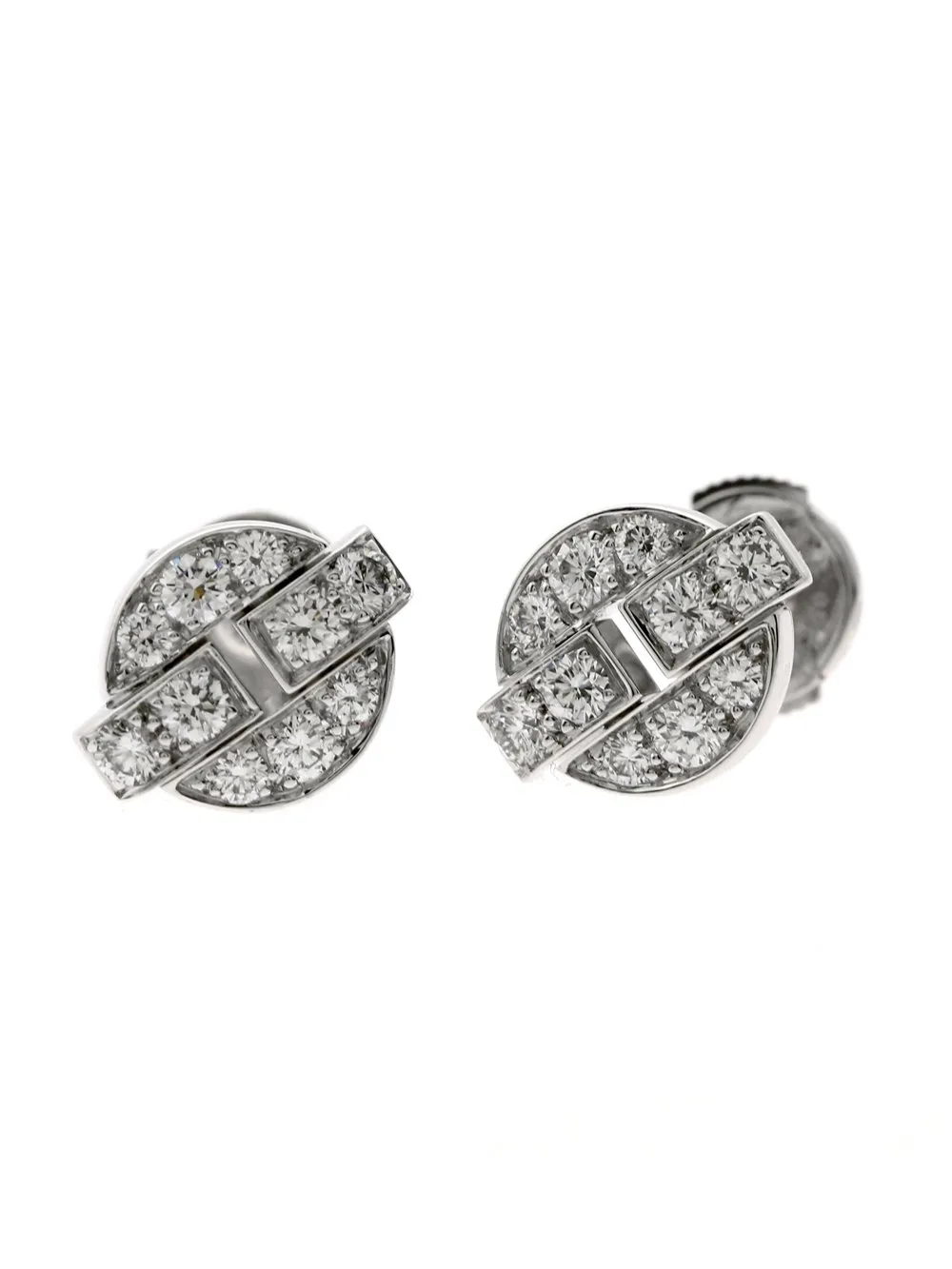 Cartier Himalia Diamond Gold Earrings Cartier Jewelry