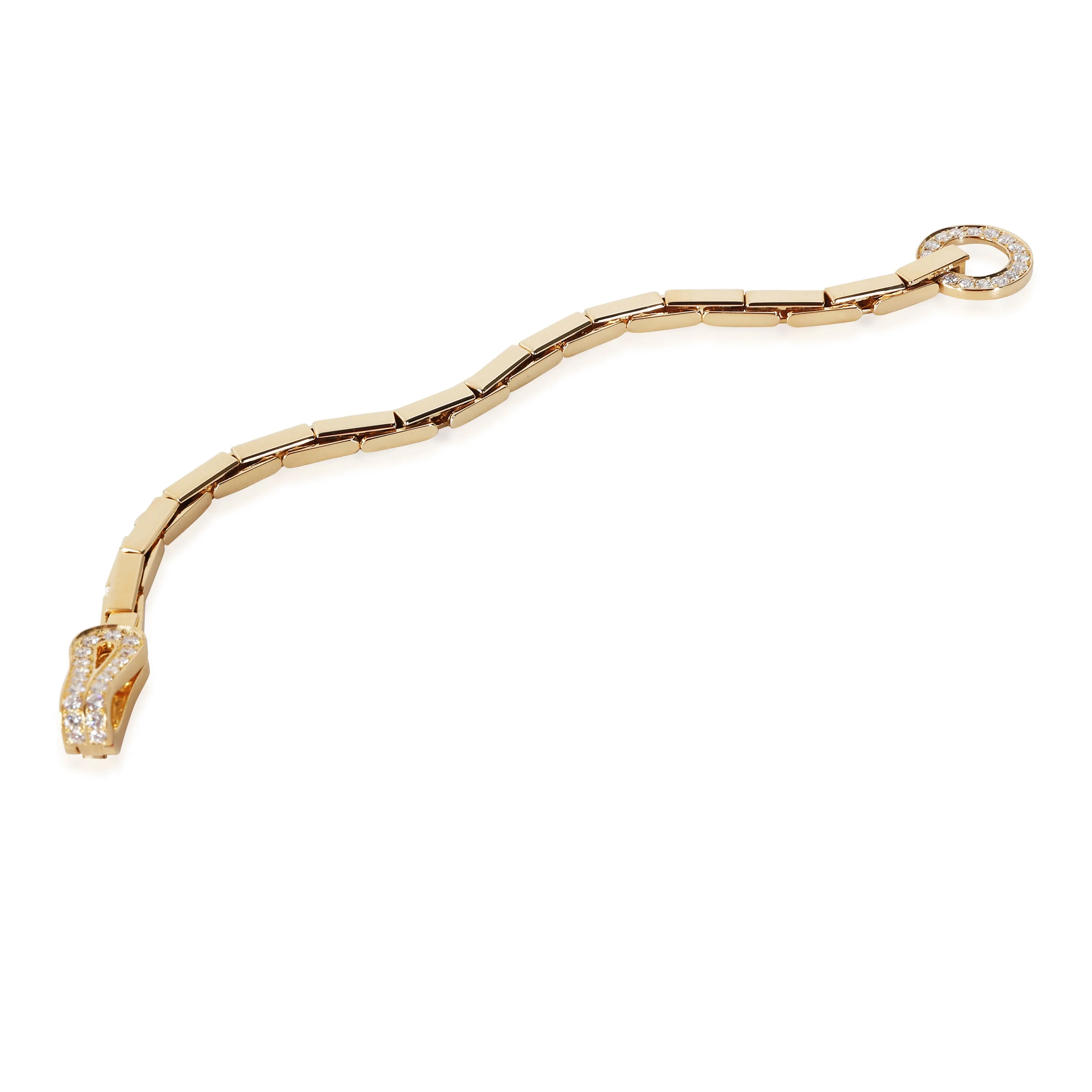 Cartier Jewelry Agrafe Bracelet in 18k Yellow Gold 1.13 CTW
