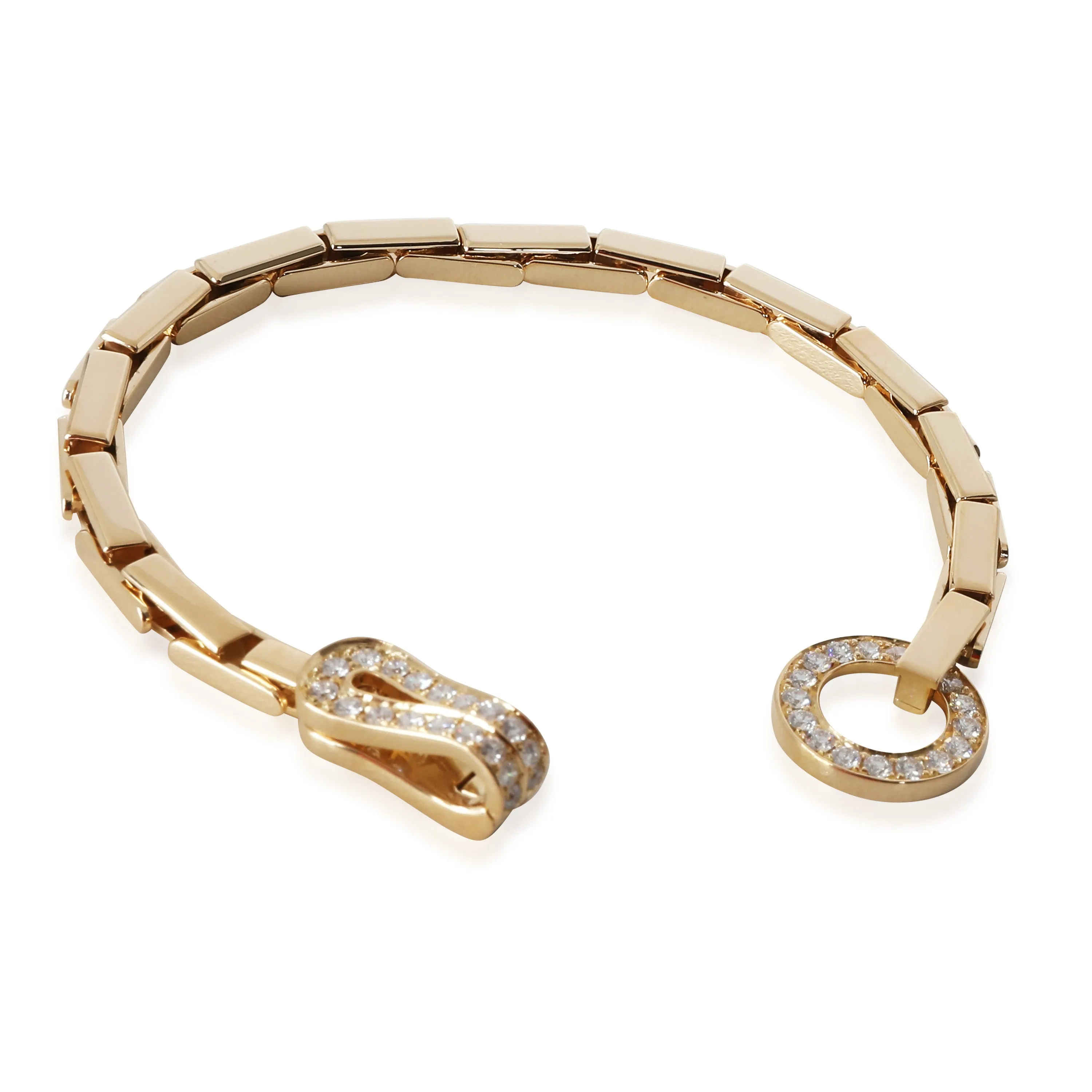 Cartier Jewelry Agrafe Bracelet in 18k Yellow Gold 1.13 CTW