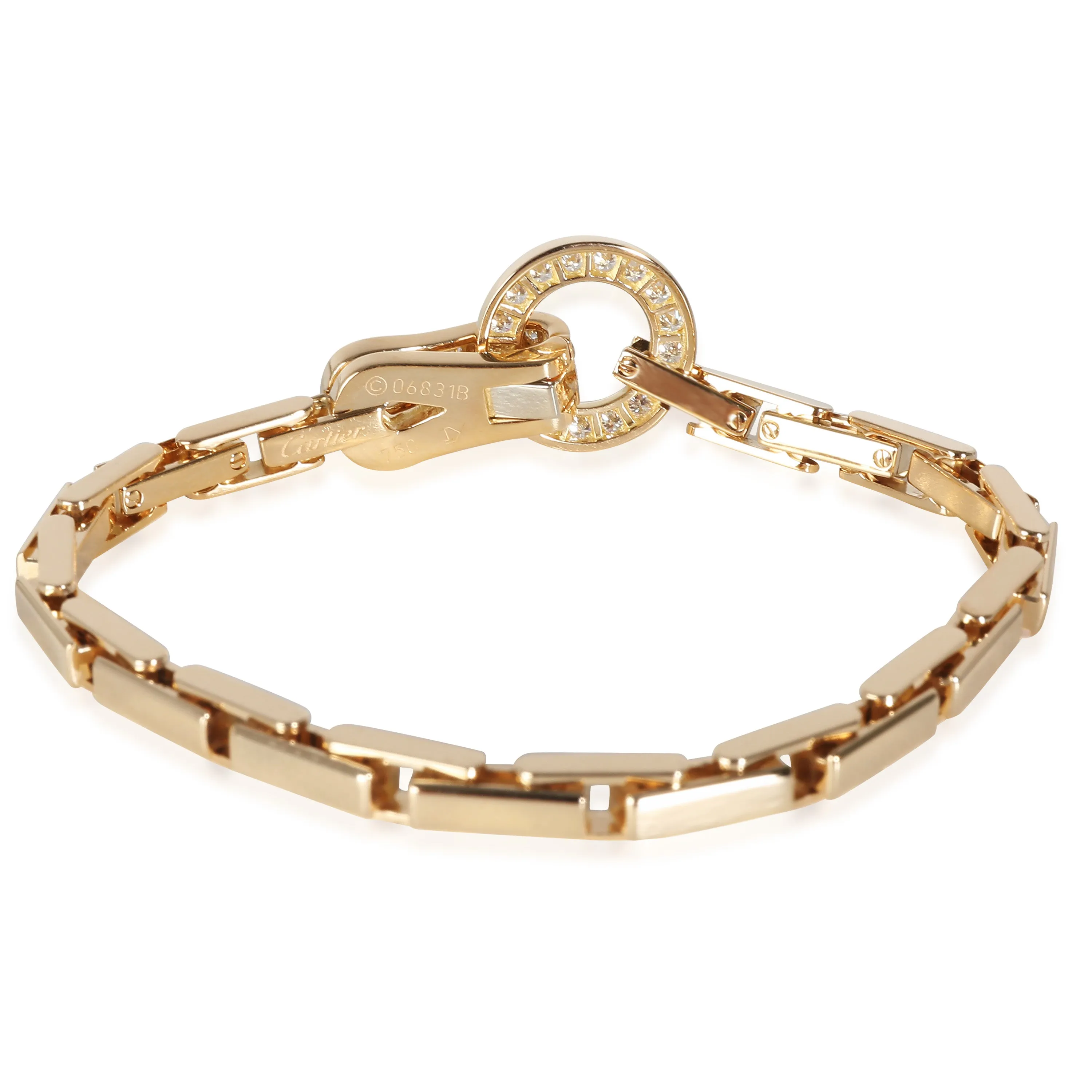 Cartier Jewelry Agrafe Bracelet in 18k Yellow Gold 1.13 CTW