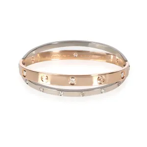 Cartier Jewelry Cartier Joined Love Bracelet in 18KT Rose Gold & White Gold 0.75 CTW