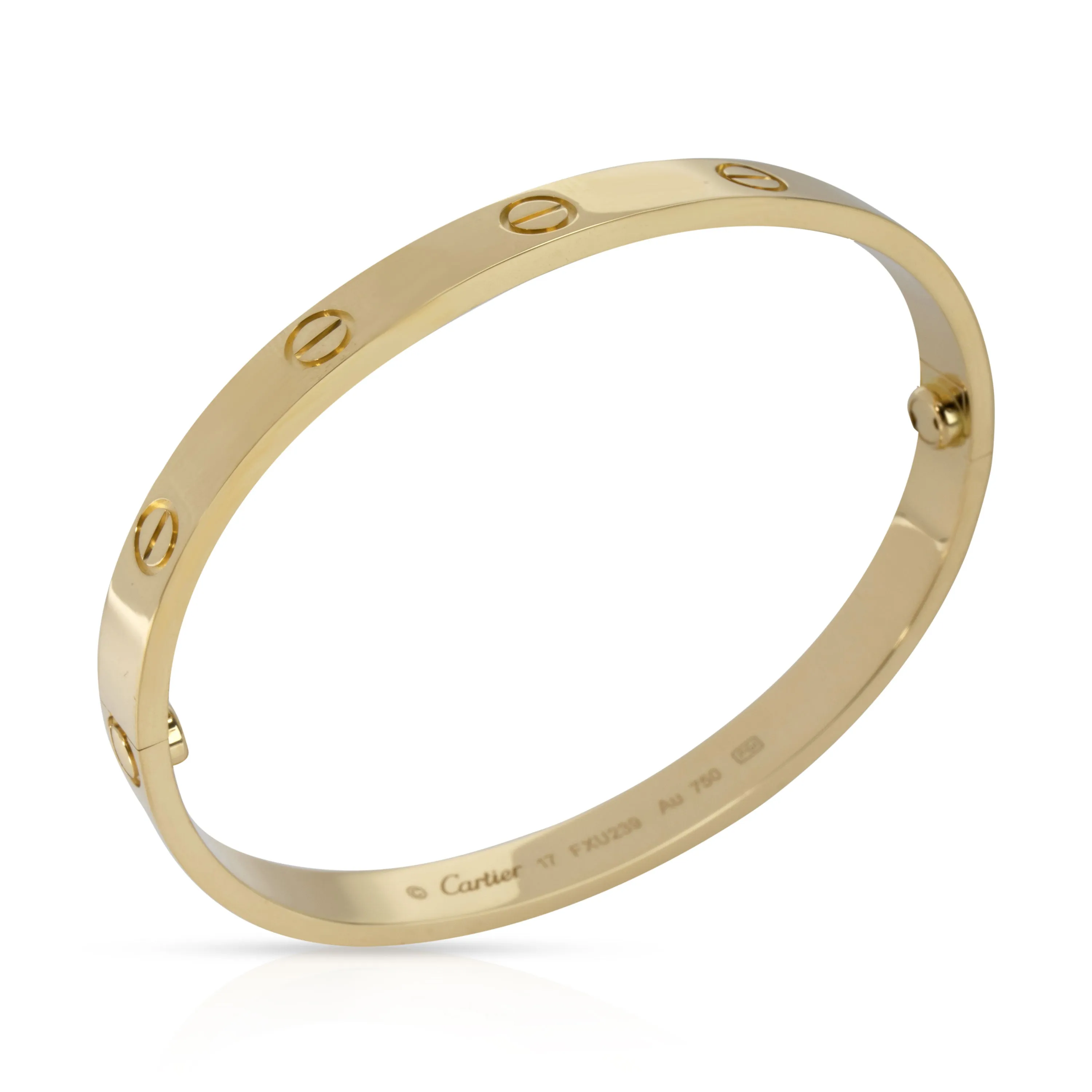 Cartier Jewelry Cartier Love Bracelet in 18K Yellow Gold Size 17