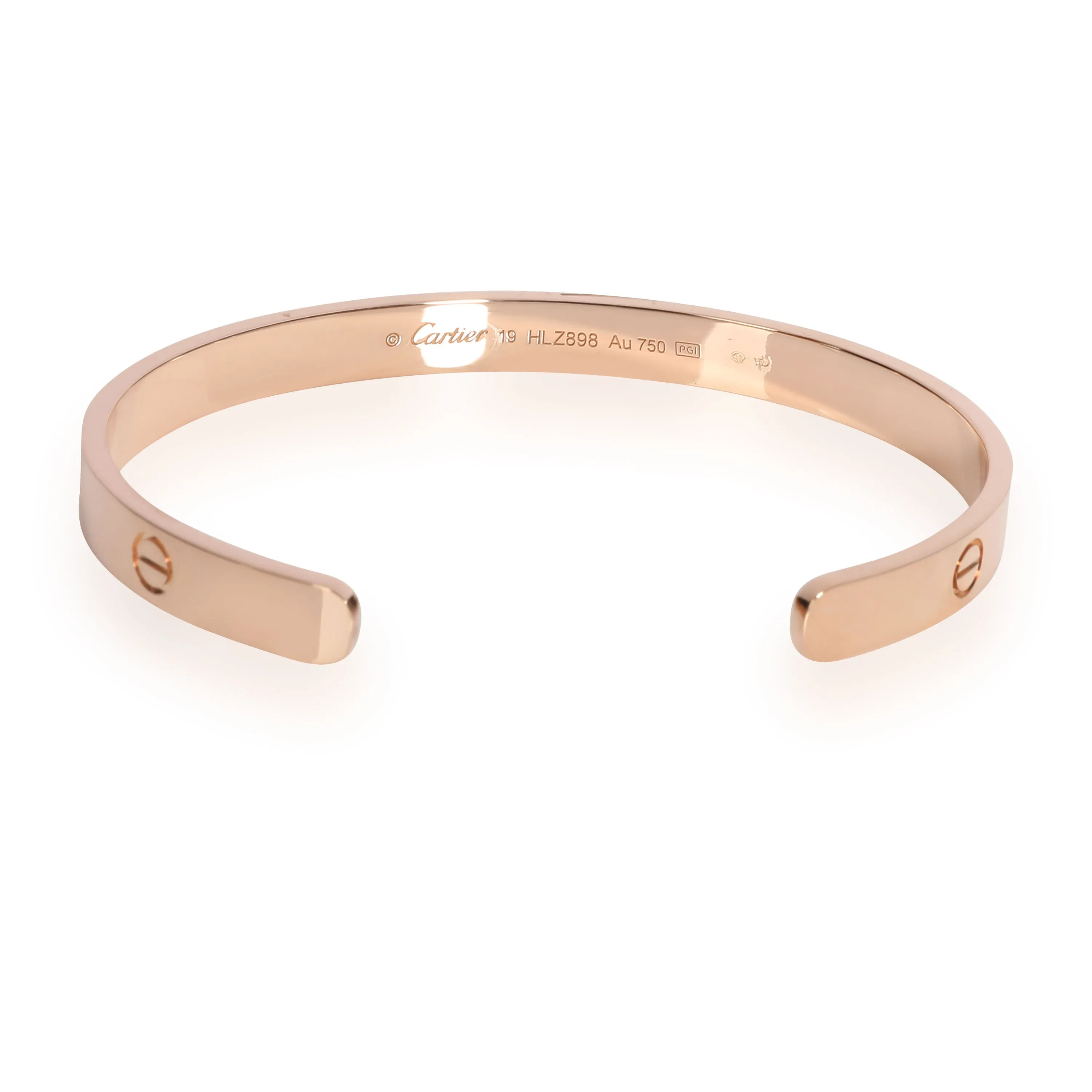 Cartier Jewelry Cartier Love Cuff Bangle in 18K Rose Gold