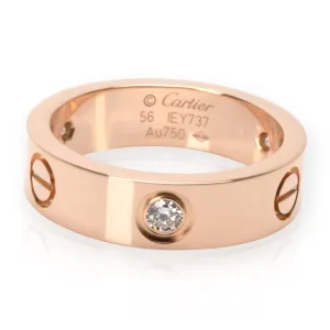Cartier Jewelry Cartier Love Diamond Band in 18K Rose Gold 0.22 CTW