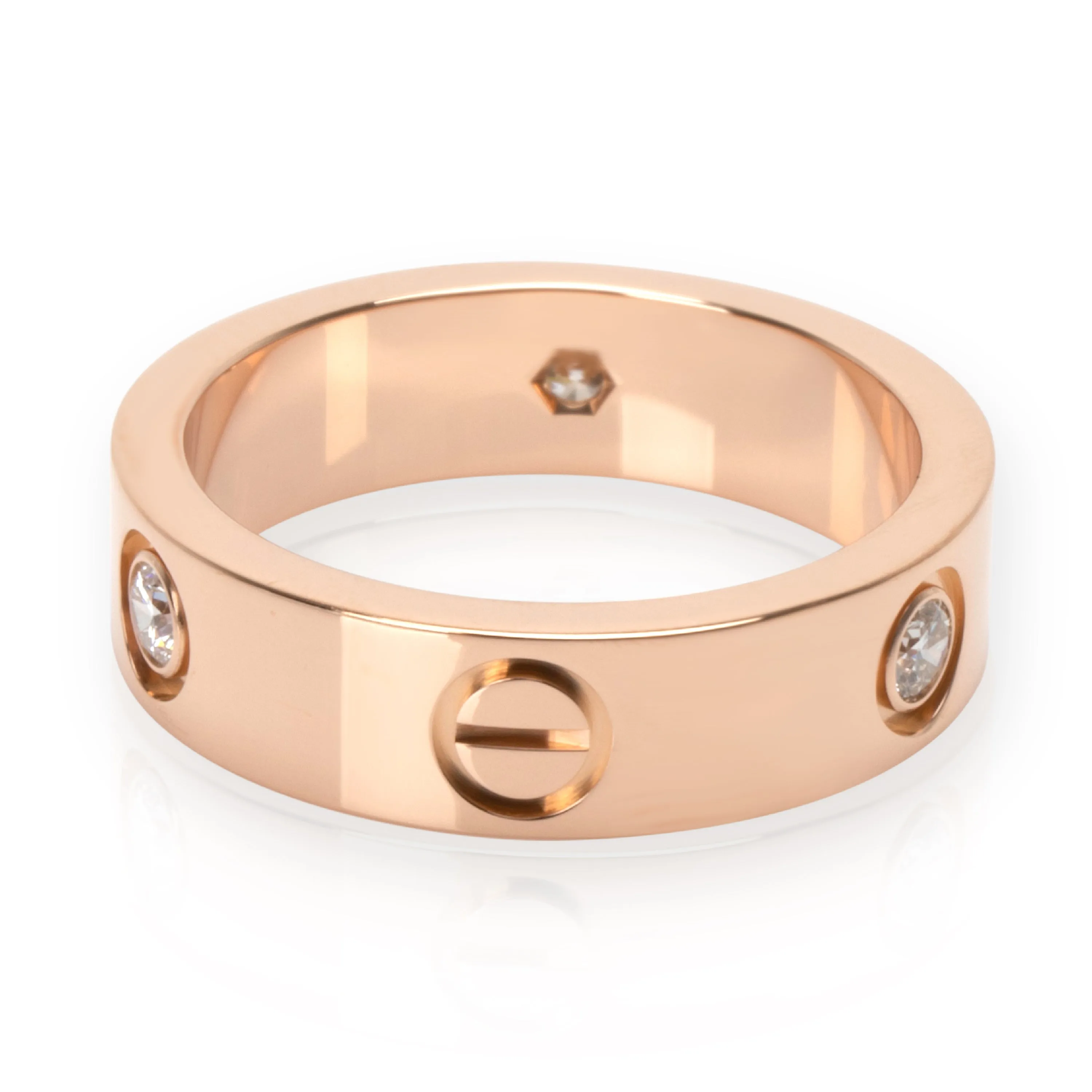 Cartier Jewelry Cartier Love Diamond Band in 18K Rose Gold 0.22 CTW