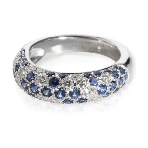 Cartier Jewelry Cartier Mimi Sapphire & Diamond Pave Dome Ring in 18K White Gold