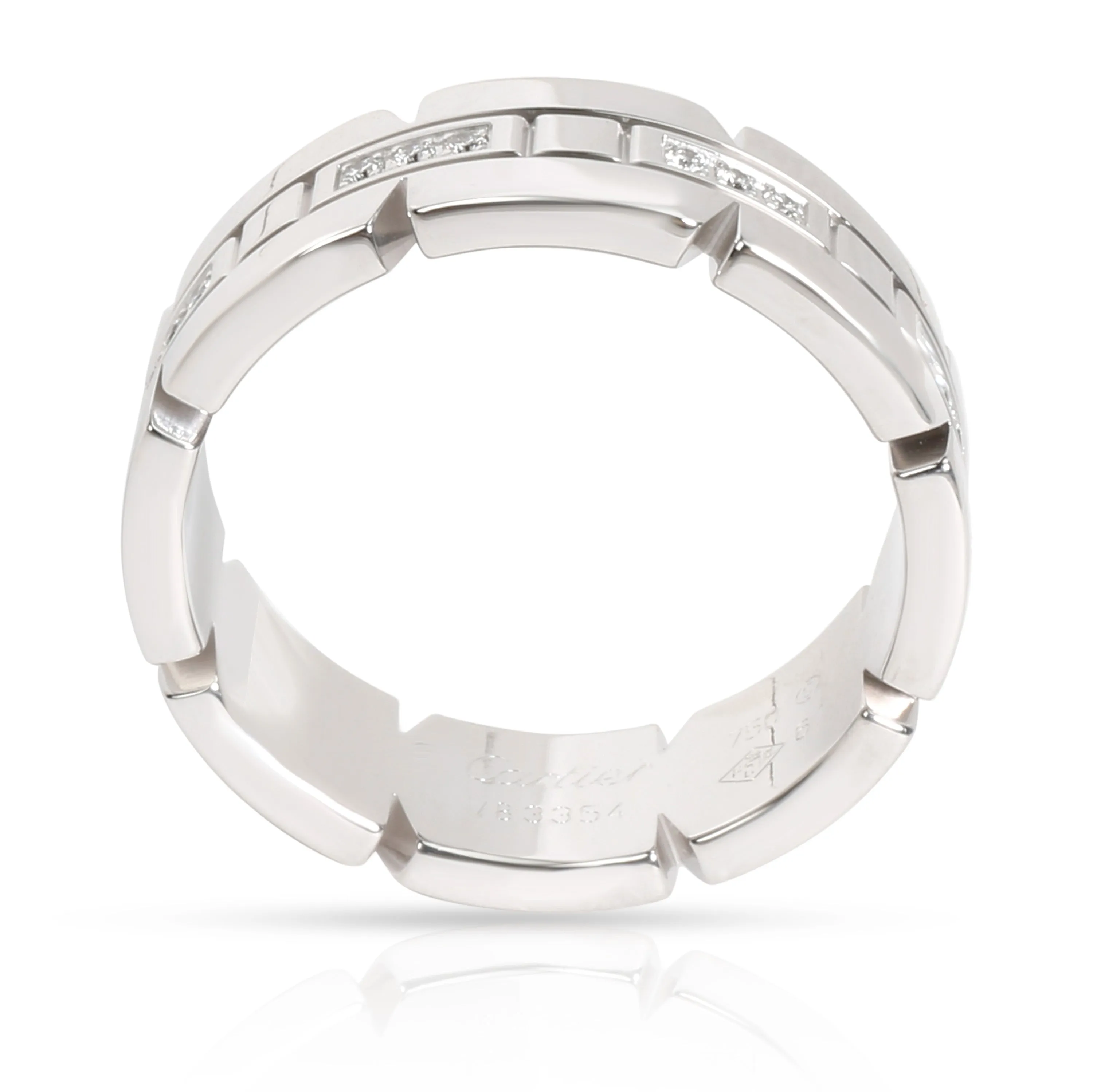 Cartier Jewelry Cartier Tank Francaise Diamond Band in 18K White Gold 0.17 CTW