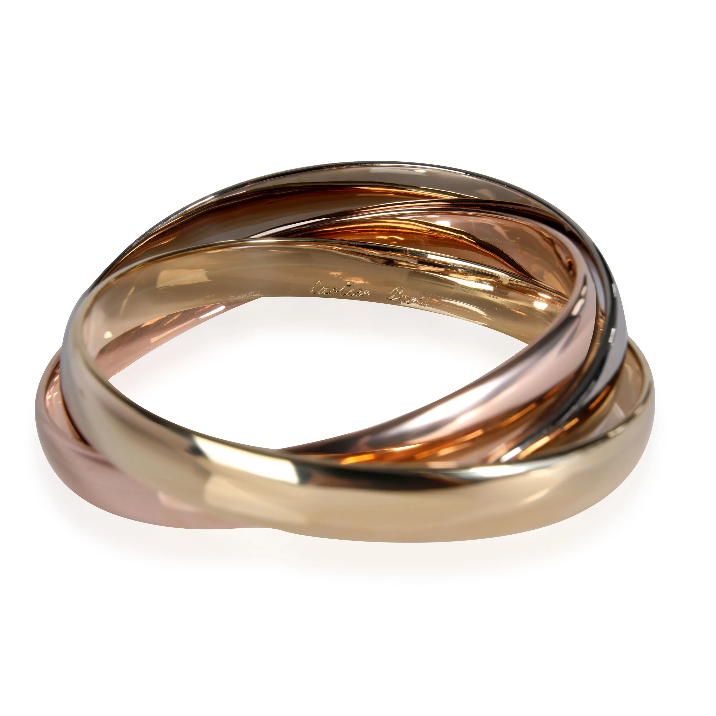 Cartier Jewelry Cartier Vintage Trinity Bangle in 18K 3 Tone Gold