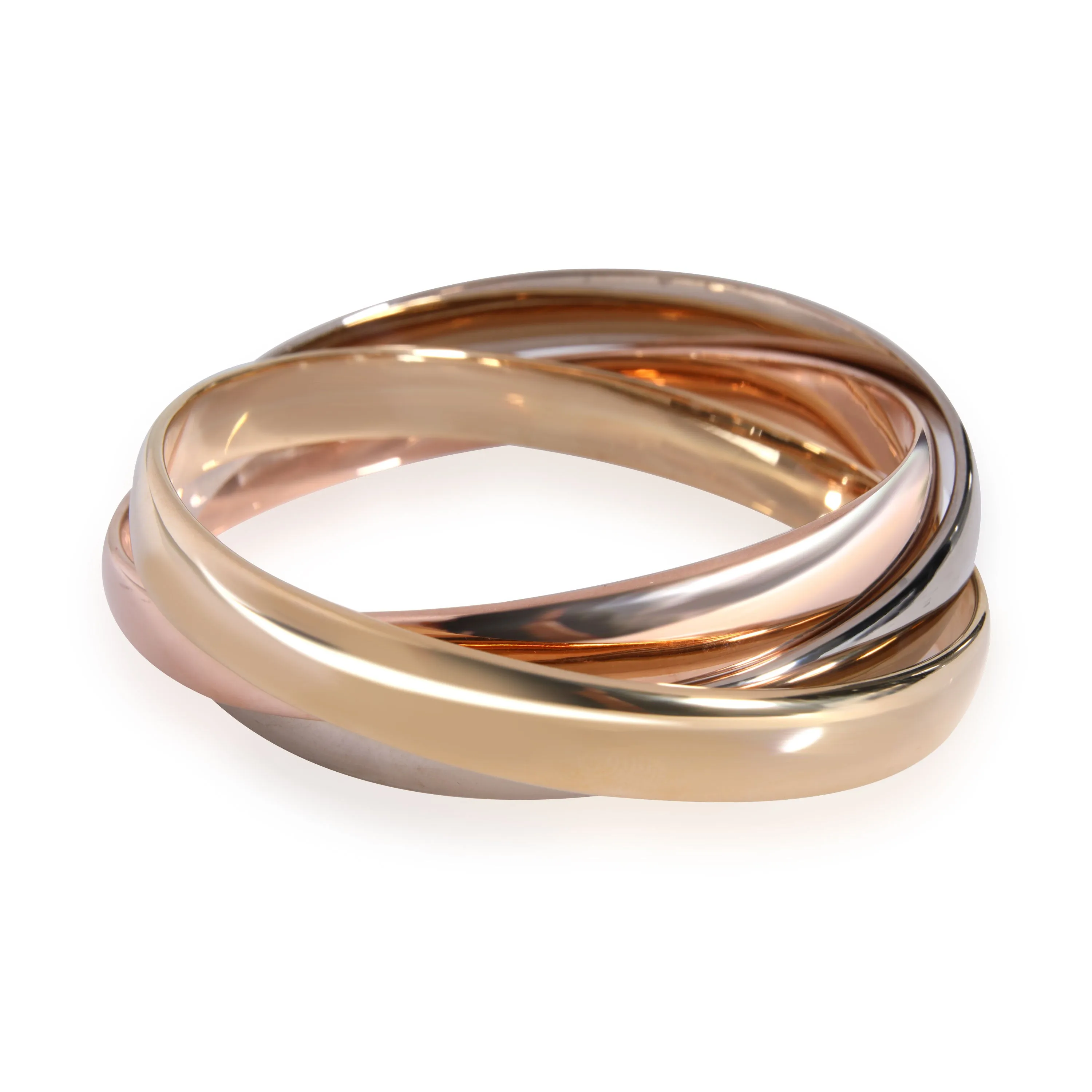 Cartier Jewelry Cartier Vintage Trinity Bangle in 18K 3 Tone Gold