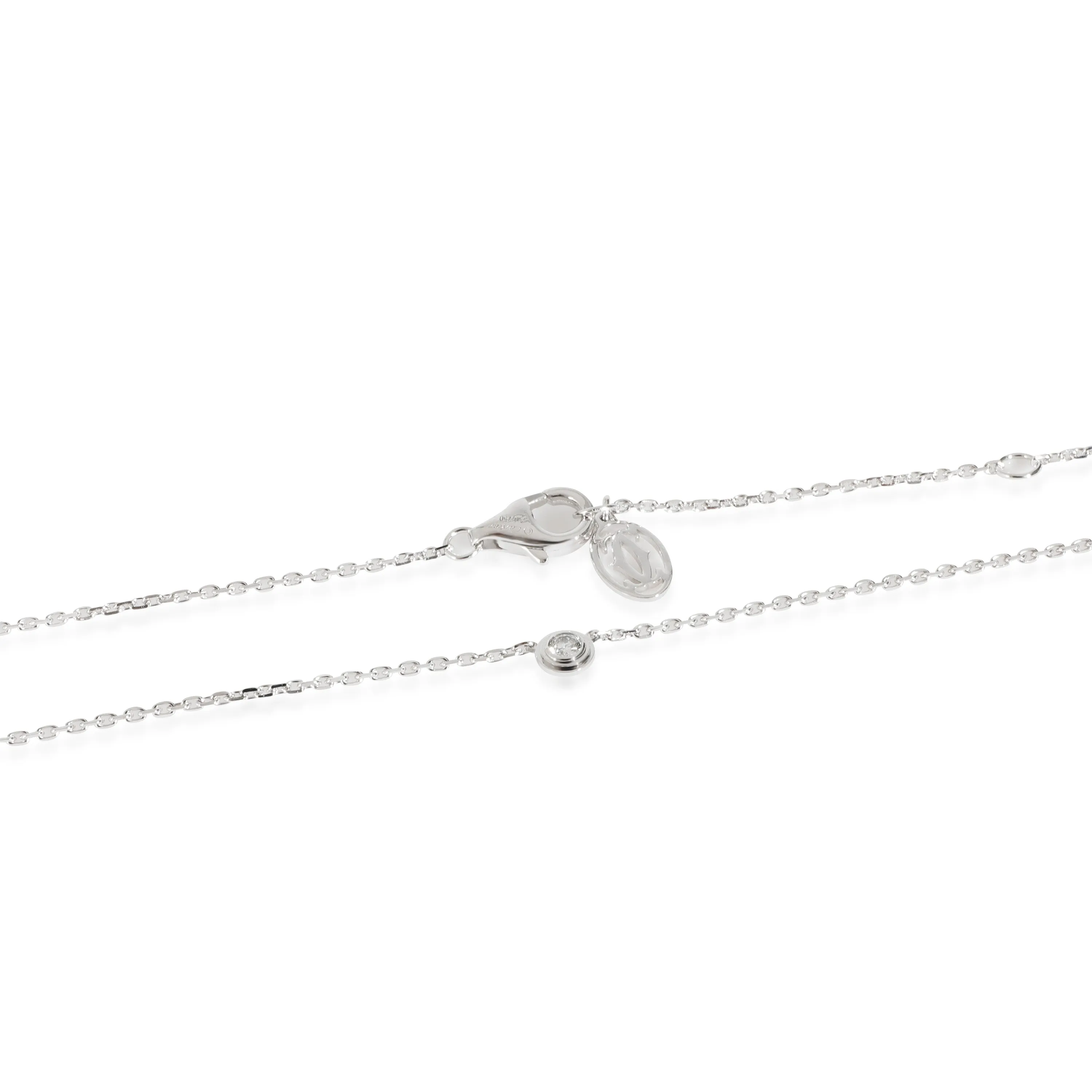 Cartier Jewelry Damour Diamond Necklace (White Gold)