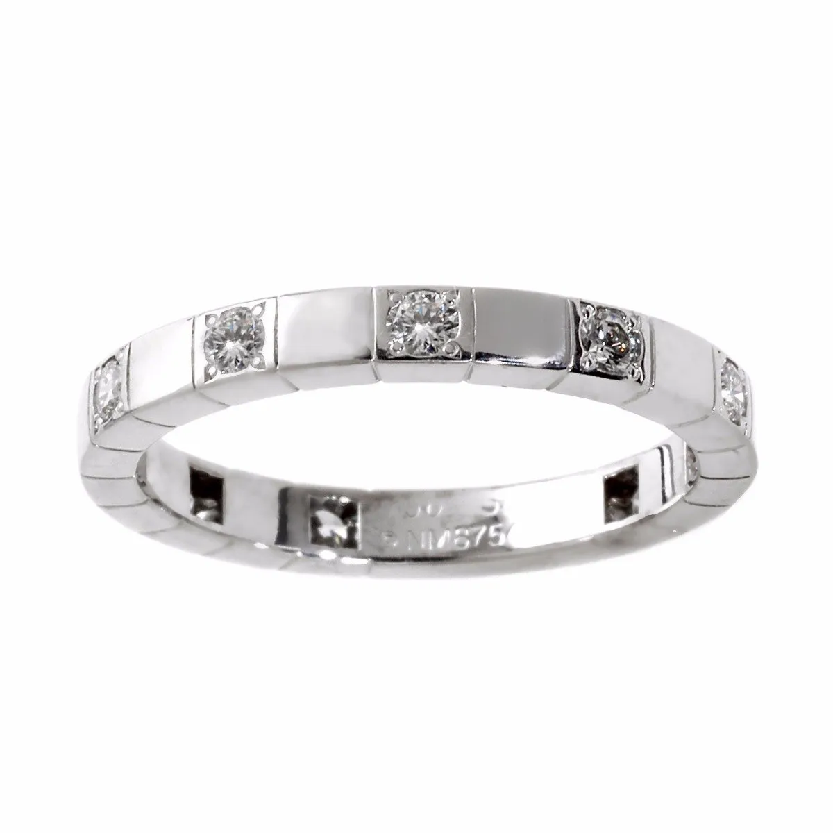 Cartier Lanieres Diamond Band White Gold Ring Cartier Jewelry