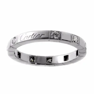 Cartier Lanieres Diamond Band White Gold Ring Cartier Jewelry