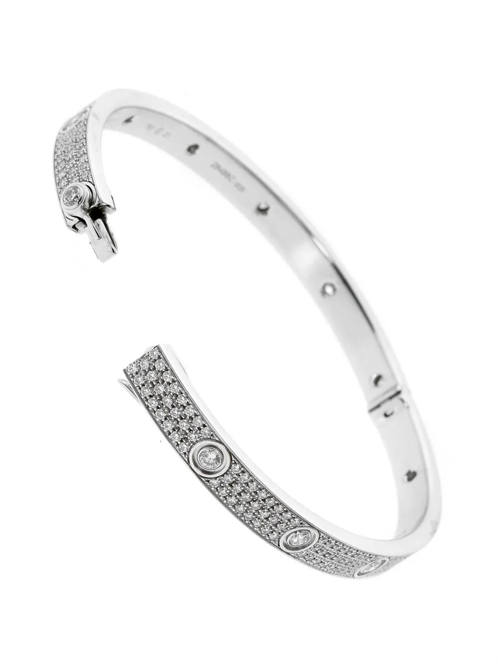 Cartier Love Diamond Pave Bangle Bracelet Cartier Jewelry