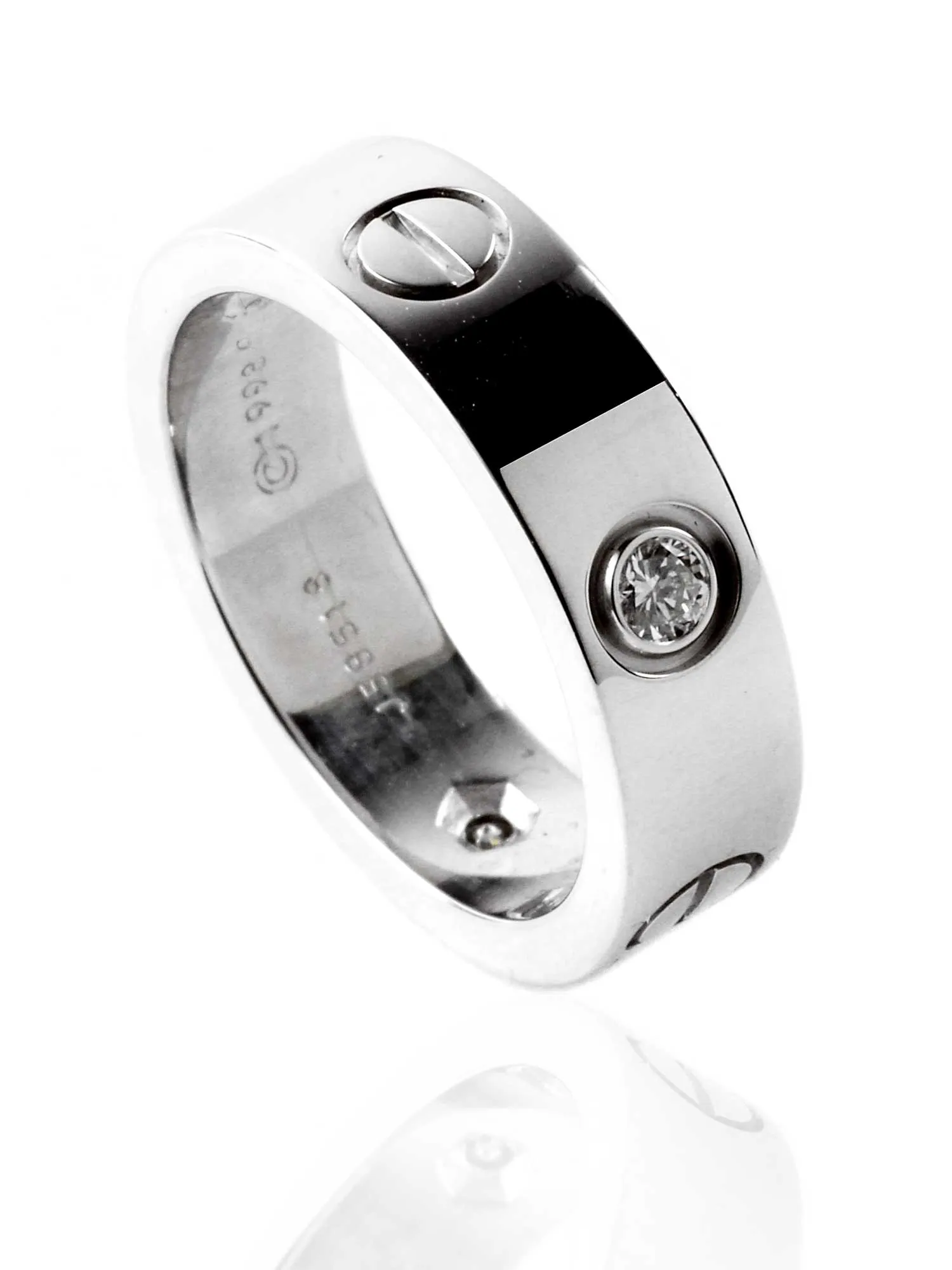 Cartier Love Diamond Ring in 18k in White Gold Cartier Jewelry