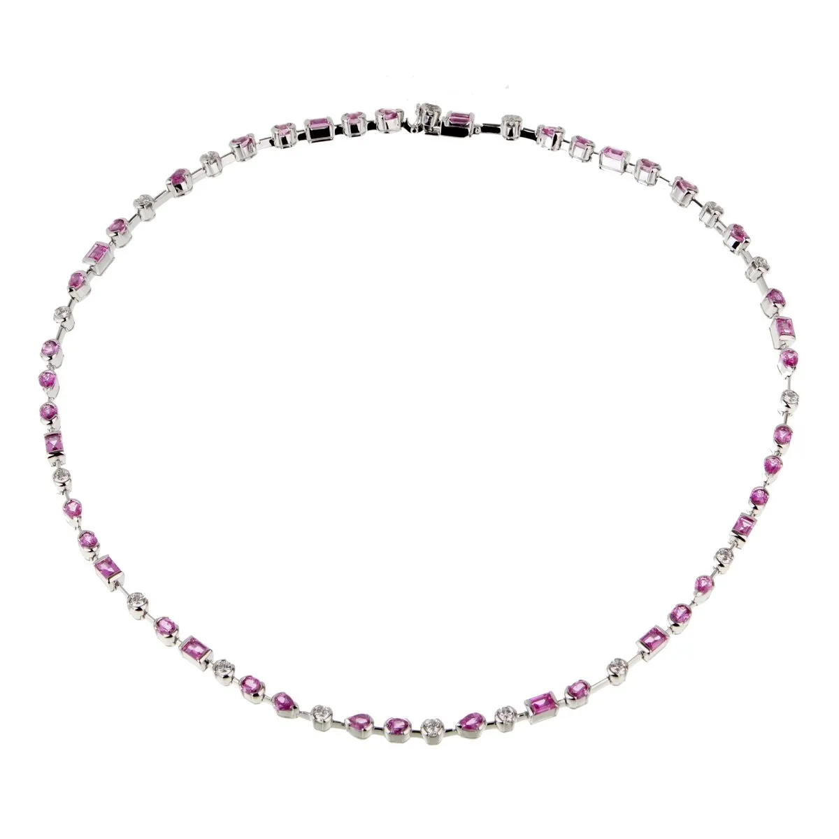 Cartier Meli Melo Diamond Pink Sapphire Necklace Cartier Jewelry